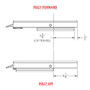 TACO Marine Low Profile Manual Seat Slide, 11-1/8 in x 36 in, For 41-54 in Seats, 3-5/8 in Travel - Apollo Lighting