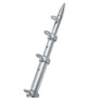 TACO Marine OC Series Center Rigger Pole, For 1-1/8 in Mounts, Telescoping, Anodized Aluminum