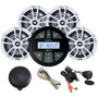 Infinity - MPK90 Package with 4 White INF622 Speakers, PRV90 Cover, USB Adapter & Antenna