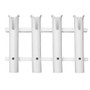 TACO Marine 4-Rod Deluxe Poly Rod Rack, UV-Stabilized Polyethylene, 18 in, 1-3/4 in Rod Holders - Apollo Lighting