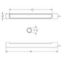 TACO Marine T-Top LED Tube Light, 108 LEDs, IP67, 1.5 in