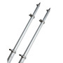 TACO Marine 18 ft Deluxe Aluminum Tele-Outrigger Poles, Pair, For GS-280/2801/380/390/400 Mounts, 1-1/2 in Butt, 360 Degree Swivel Collars