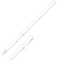 TACO Marine 18 ft Deluxe Aluminum Tele-Outrigger Poles, Pair, For GS-280/2801/380/390/400 Mounts, 1-1/2 in Butt, 360 Degree Swivel Collars