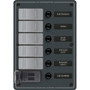 Blue Sea Systems Contura 5-Position Switch Panel with Dual USB Charger, 12/24V DC, 4.8A