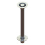 TACO Marine Zwaardvis Table Pedestal Base, For 2-3/8 in (60mm) Column, Aluminum, Brite Anodized - Apollo Lighting