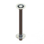TACO Marine Zwaardvis Table Pedestal Base, For 2-3/8 in (60mm) Column, Aluminum, Brite Anodized