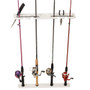 TACO Marine Deluxe 4-Rod Pontoon Boat Tackle Rack, Surface Mount, 23-1/4 in L, White HDPE