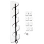 TACO Marine 4-Rod Bungee Rod Holder, Pair, White UV-Stabilized HDPE - Apollo Lighting