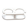 TACO Marine 2-Drink Poly Cup Holder, Suction Cup Mounts, White UV-Stabilized HDPE - Apollo Lighting