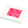 Hella Marine Slim Line Square LED Courtesy Lamp, Red Light, IP67, 60mm Square, 16mm Depth