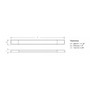 Hella Marine Surface Mount LED Courtesy Strip Lamp, 1.5W, 285 x 25 x 10mm, IP6K7, IP6K9K, Fully Dimmable