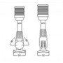 Hella Marine 2010 360 Degree Anchor Navigation Light, 2 NM, IPX6, Fold-Down Base, 305mm Pole, Black Housing, 12V 10W Bulb