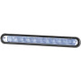 Hella Marine 9073 LED Interior Lamp, 24V, 2W, 10 White LEDs, Crystal Clear Lens, Black Housing, 265mm Length, 2500mm Cable, Screw Connection
