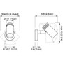 Quick Marine - JACOB NS Reading Light - 10-30V, Chrome Finish, 0.11A, 2.5W, IP40