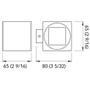 Quick Marine - QB FIXED Wall Light - 10-30V, 4W, 0.17A, IP40