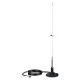 Shakespeare - VHF 19" 5218 Black SS Whip Antenna - Magnetic Mount