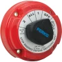 Perko Medium Duty Battery Selector Switch with Alternator Field Disconnect, No Key Lock, 6-32V, 250A Continuous, Ignition Protected