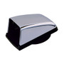 Perko Cowl Ventilator, 3 in Duct, Chrome-Plated Zinc Alloy, Black Polymer Base - Apollo Lighting