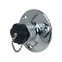 Perko 0499 Water Inlet Fitting, 1/2 in NPT, Chrome-Plated Bronze, Female Swivel Hose Connector, Watertight Plug - Apollo Lighting