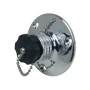 Perko 0499 Water Inlet Fitting, 1/2 in NPT, Chrome-Plated Bronze, Female Swivel Hose Connector, Watertight Plug