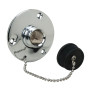 Perko Water Outlet Fitting with Cap, For On-Board Washdown Systems, 1/2 in NPT, Chrome-Plated Bronze - Apollo Lighting