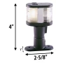 Perko Fixed Mount Combination Masthead/White All-Round Light, 12V, 3 NM
