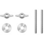 Garmin echoMAP 4Xdv Series Flush Mount Kit, Hardware, Template