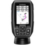 Garmin STRIKER 4 Fishfinder, Built-In GPS, 3.5 in Color Display, CHIRP 77/200 kHz 4-Pin Transducer, 200W RMS, Transom and Trolling Motor Mount Hardware, Worldwide Version