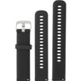 Garmin Quick Release 20 mm Watch Band, Black Silicone, Stainless Steel Hardware
