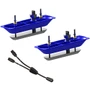 Lowrance - StructureScanHD Sonar Stainless Steel Thru-Hull Transducer (Pair) with Y-Cable
