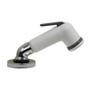 Scandvik - Elbow Sprayer - Handle Pull Out, White, With 6' Hose