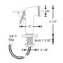 Scandvik - Straight Handle Pull Out Sprayer - White, With 6' Hose