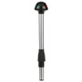 Attwood Marine Pulsar Bi-Color Stowaway Pole Light, 10 in Straight, 2-Pin Locking-Collar, 1-Mile