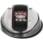 Attwood Marine LightArmor Vertical Surface Mount Navigation Light, Port Red, Oval, Stainless Steel Housing, 2NM, IP67