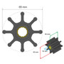 Albin Pump Marine - Premium Impeller - 8 Blade