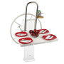 Edson Marine - Drop Leaf Table - White Poly Fold Down, Edson Vision Series, Console Pedestals