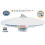 Glomex Marine Antennas - 10" Omnidirectional TV Antenna - With A/B Switch - Apollo Lighting