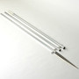 Lee's Tackle - 16' Bright Silver Pole - With Black Spike Step Tube 1 3/8"