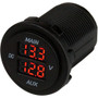 Sea-Dog - Round Voltage Meter - 5V-15VDC, Rainbow Dial