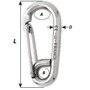 Wichard Marine - Symmetric Carbin Hook - 120mm Length, 15/32"