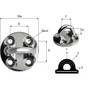 Wichard Marine - Round Pad Eye - 57mm Diameter (2-1/4"), Fixed
