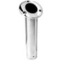 Attwood Marine Flush Mount Closed-End Rod Holder, 30 Degree, SS316, 2 in x 9 in, Black Insert