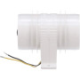 Attwood Marine Turbo 3000 Series Water-Resistant In-Line Bilge Blower, 3 in, 12V, 145 CFM, White Housing - Apollo Lighting