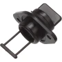 Attwood Marine Drain Plug and Receiver Kit, 3/4 in, Threaded Receiver, Black Plastic
