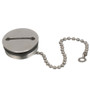 Attwood Marine Deck Fill Replacement Cap and Chain, For 66406, 66407, 66408, 66408C1, 1-3/4 in Cap, 3 in Flange