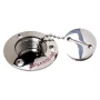 Attwood Marine Deck Fill Replacement Cap and Chain, For 66406, 66407, 66408, 66408C1, 1-3/4 in Cap, 3 in Flange