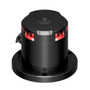 Lopolight 360-Degree Red LED Navigation Light, De-Icing Function, 2nm, 10-32VDC, IP68, Horizontal Mount, Black Hard Coat Anodized, Built-in de-icing
