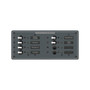 Blue Sea Systems AC 8 Position Breaker Panel, 230V, 100A, White Switches - Apollo Lighting