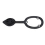 Perko Rod Holder Cap, Gasket and Liner Kit, For 0452 Fishing Rod Holder, Black Finish