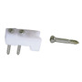 Perko Door Catches, White Polymer, Stainless Steel Screws, 2pk